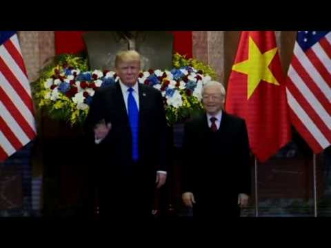 US President Trump meets Vietnamese counterpart in Hanoi