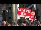 Pro-Brexit rally on Parliament Sq after MPs reject Brexit deal