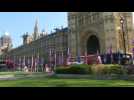Outside Parliament as UK MPs prepare for third Brexit vote