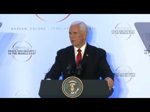 Pence says Warsaw talks agree Iran 'great threat' in Middle East
