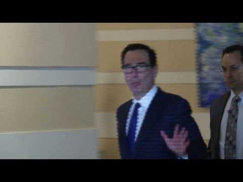 US trade delegation leaves hotel for US-China trade talks