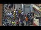 Venezuelans in the streets after clashes near Colombia border