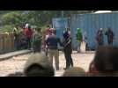 Venezuela military meets protesters on Simon Bolivar Bridge