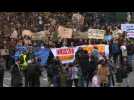 Paris youth gather in thousands to protest climate change