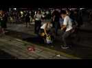 Violence breaks out as police try to clear Hong Kong protesters