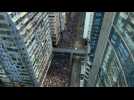 Aerial images: Huge anti-extradition law protest in Hong Kong