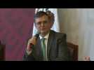 Mexican FM holds press conference on US migration deal