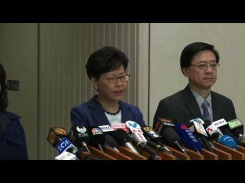 Hong Kong government will not withdraw extradition bill: leader