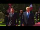D-Day: Trump and Macron arrive in Colleville-sur-mer
