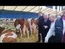 Vesoul Le président du Sénat Gérard Larcher rend visite aux agriculteurs haut-saônois