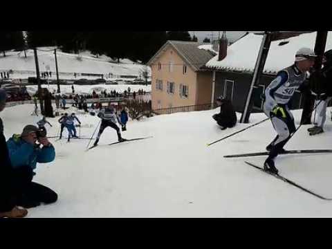 Transjurassienne Boucle de 56 km aux Rousses Montée de l'opticien