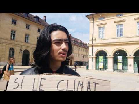 Hedi, élève de seconde à Pontarlier, évoque la Pontarlierpour l'environnement de ce vendredi matin