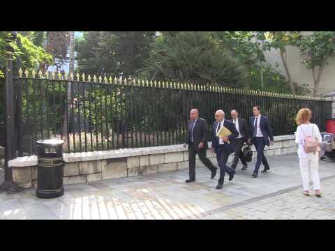 Lawyers arrive at Gibraltar Supreme Court for Iranian oil tanker ruling
