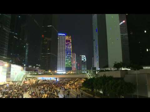 HK protesters back on Harcourt Road after largest rally in weeks