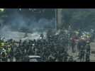 Tear gas fired as Hong Kong police, protesters clash