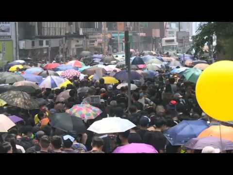 Hong Kong protesters hit streets for 12th weekend