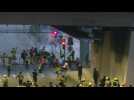 Tear gas fired again in Hong Kong as protesters change tactics