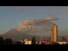 Mexico's Popocatepetl volcano spews smoke