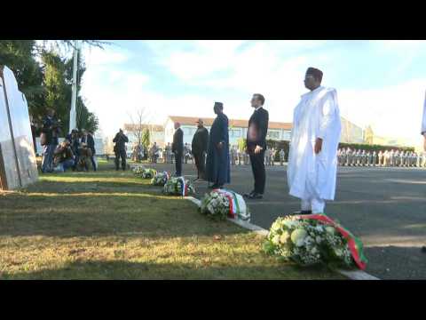 Emmanuel Macron pays tribute to soldiers killed in Mali