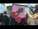 People hold climate rally on sidelines of World Economic Forum in Davos