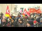 Protesters march in French city of Nantes against pension reform