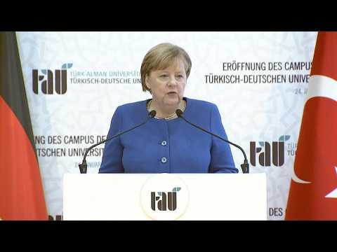 Merkel and Erdogan inaugurate Turkish-German university in Istanbul