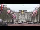 British flags fly along the Mall in London as the UK prepares to leave the EU
