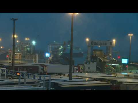 Scenes from the Port of Calais as Britain bows out of EU