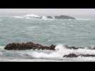 Storm Ciara hits La Hague in Northern France