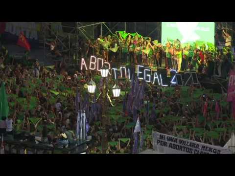 Thousands of women rally for abortion law in Argentina