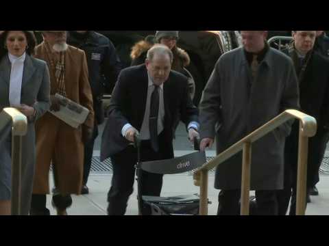 Harvey Weinstein arrives at court as jury deliberations enter fourth day