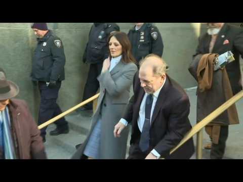 Harvey Weinstein still 'confident' as he leaves court on day four of jury deliberations
