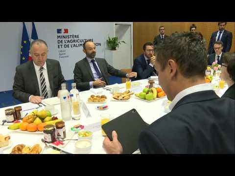 Arrival of French PM Edouard Philippe at the Paris International Agricultural Show