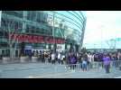 Fans gather outside Staples Center ahead of Kobe Bryant Memorial