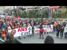 Pension reform in France: anti-government demonstration in Paris