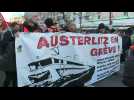 Protesters again take to the streets of the French capital against pension reform