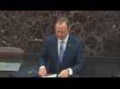 Trump impeachment articles are read out on US Senate floor