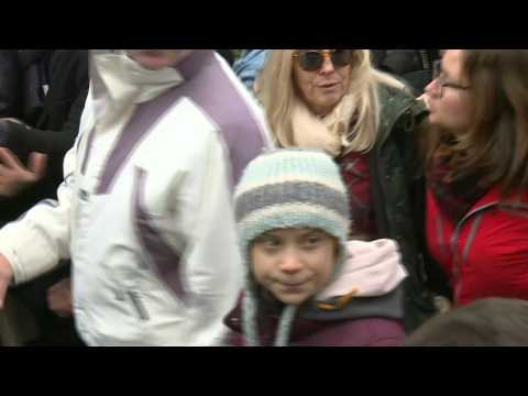 Greta Thunberg joins climate protest in Switzerland