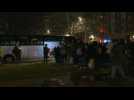 Evacuation of large migrant camp in northeast Paris