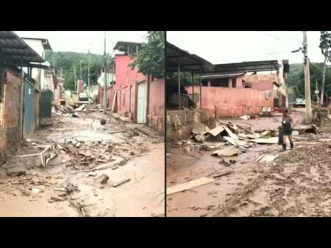 Destruction in Brazil’s Minas Gerais after heavy rains kill 44