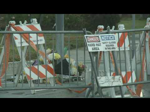 Flowers, media close to scene of crash that killed basketball legend Kobe Bryant