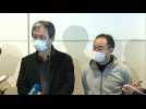 Images of passengers speaking to media after Japan evacuation plane from Wuhan lands in Tokyo