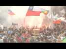 Thousands gather in main protest square in Chile capital
