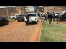 Images of police outside Paraguay jail where 76 inmates escaped