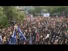Hong Kong pro-democracy protesters gather in the Central District