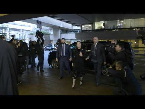 Huawei executive arrives at Canada court for start of extradition hearing