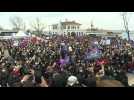 Rights groups protest in Istanbul after Turkey pulls out of landmark treaty protecting women