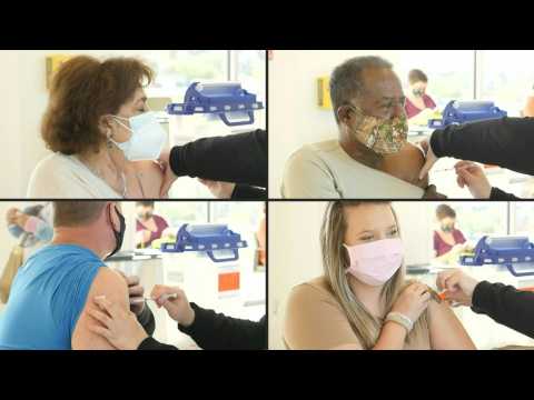 Texans receive Covid-19 shot as state opens vaccination to all adults
