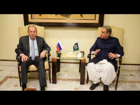 Russian Foreign Minister Sergei Lavrov arrives in Pakistan