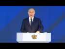 Vladimir Putin begins his annual state of the nation address
